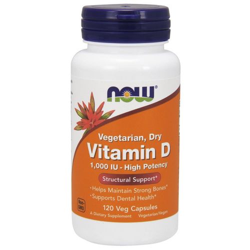 Vitamin D 1000 Iu Vegetarian Dry 120 Veggie Capsules 