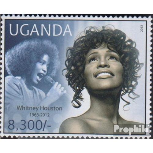 Ouganda 2863 (Complète Edition) Neuf Avec Gomme Originale 2012 Whitney Houston