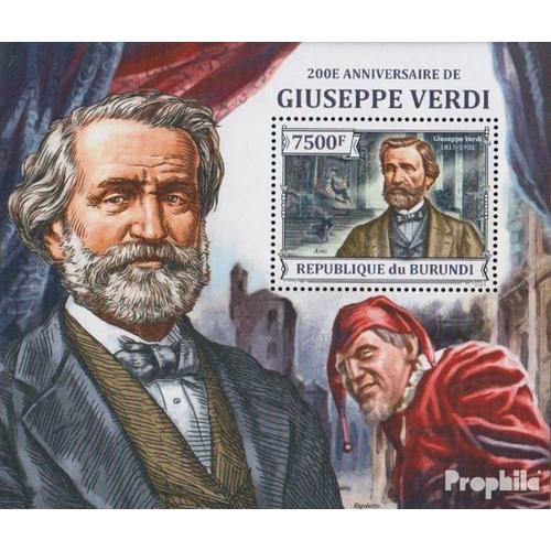 Burundi Block376 (Complète Edition) Neuf Avec Gomme Originale 2013 Giuseppe Verdi