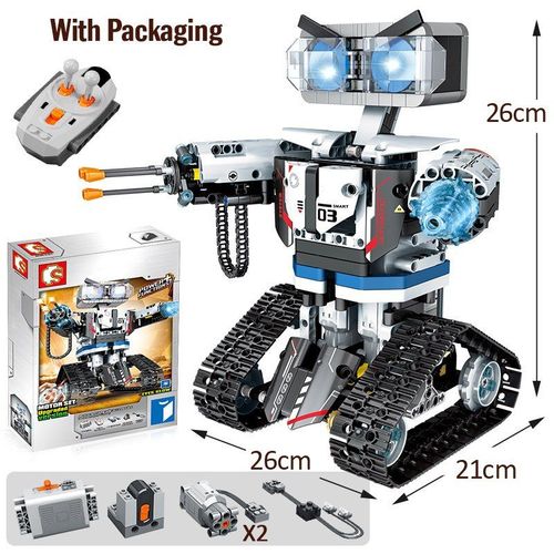 Sans Boîte D'emballage - Sembo Robot Télécommandé Pour Enfant, Technique Rc, Blocs De Construction, Intelligent, Voiture, Arme, Briques, Jouets Pour Garçons