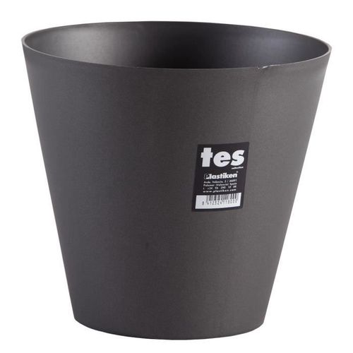 Plastiken Pot De Fleurs Cône Tes - 22 Cm - Anthracite