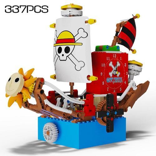 Sans Boîte D'origine - Idées De Blocs De Construction À Assembler, Bateau De Pirate, Horloge, Modèle De Briques, Bricolage, Boîte À Musique Technique, Ensemble De Jouets Pour Garçons, Cadeaux De Vacances