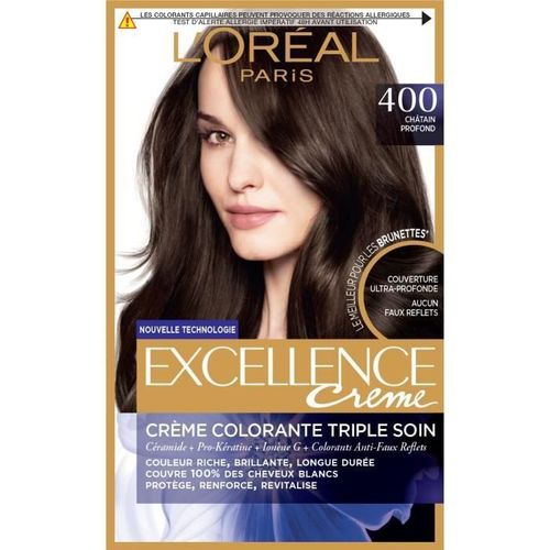 L'oréal Paris Excellence Crème Coloration 400 Châtain Profond 