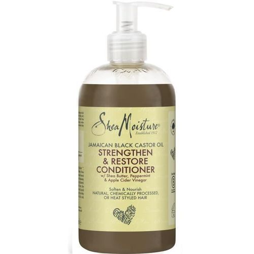Shea Moisture Après-Shampooing Femme Fortifiant & Restaurateur À L'huile De Ricin Noir Jamaïcain, Pure Beurre De Karité,384ml 