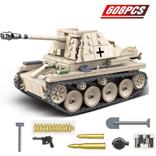 Sans Boîte D'origine - Idées Techniques Modèle D'arme De Combat Militaire, Blocs De Construction, Briques De Réservoir À Assembler, Jouets Éducatifs Pour Enfants, Cadeaux Pour Garçons
