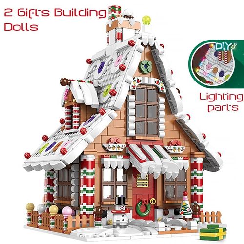 Sans Boîte D'origine - Blocs De Construction De Maison De Crêpes, Idées Techniques, Briques D'architecture De Série De Noël, Jouets D'assemblage, Cadeau De Noël Pour Enfants