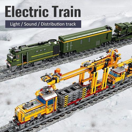 641 pièces Technic alimenté par batterie électrique ville Train Fuxing  haute vitesse Rail blocs de construction brique cadeau jouet pour les  enfants - Historique des prix et avis