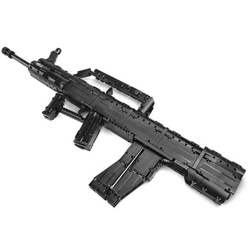 Y14005 - Blocs De Construction D'assemblage De Fusil Automatique, Briques De Modèle De Pistolet, Jouets Pour Enfants, Cadeaux Pour Garçons, Jeu D'interaction Parent-Enfant, Simulation De Tir