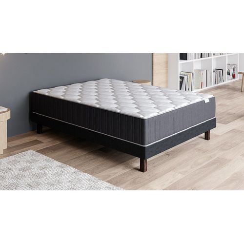 Ensemble Matelas Mémoire + Sommier 90x190 Memo Prestige Hbedding - Mousse Ergo, Mousse Hr 35kg Et Mousse Effet Mémoire De Forme
