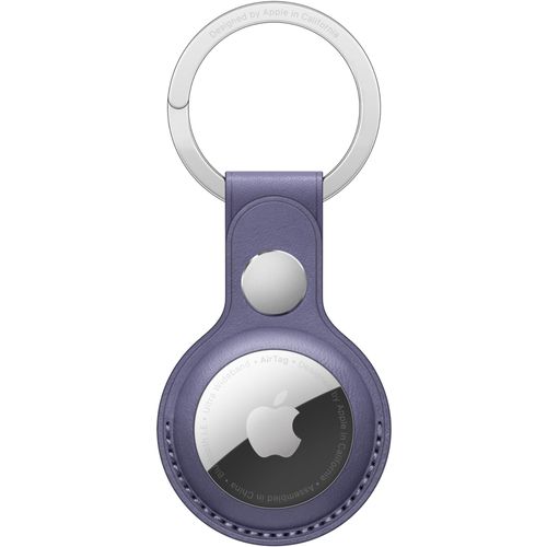 Accessoire Tracker Bluetooth Apple Airtag Porte-Clés Cuir - Wisteria