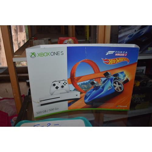 Fourreau Boite Vide Xbox One S Pack Forza Horizon 3 Hotwheels Blanche 500go