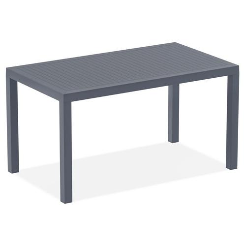 Table De Jardin 'enoteca' Design En Matière Plastique Gris Foncé - 140x80 Cm