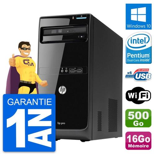 PC Tour HP Pro 3400 MT Intel Pentium G630 RAM 16Go Disque 500Go Windows 10 Wifi