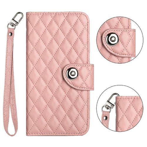 Étui Pour Xiaomi Redmi Note 10 Pro/Pro Max Portefeuille Couverture Bande De Poignet Protection Élégante Antichoc Titulaire De La Carte - Couleur Orange
