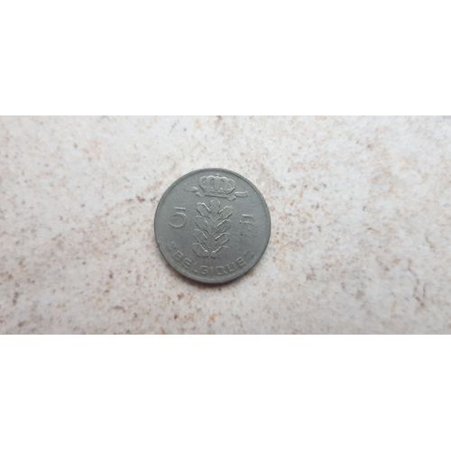 Pièce 5 Francs Belge 1965 Légende Belgique