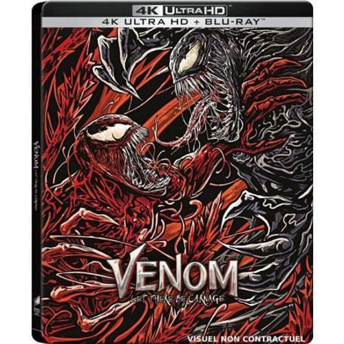 Venom 2 : Let There Be Carnage - Édition Limitée Steelbook 4k Ultra Hd + Blu-Ray