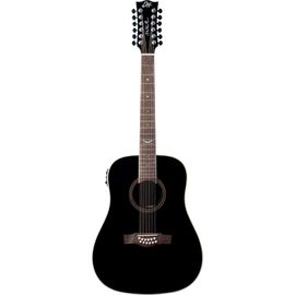 Eko Nxt-D100cwe-Blk12 - Guitare Acoustique Dreadnought 12 Cordes Électro See Through Black