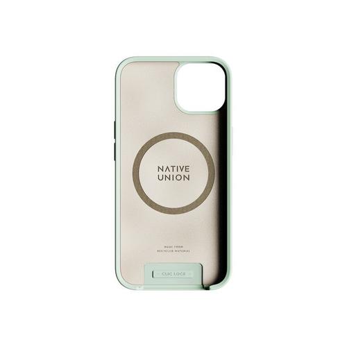 Native Union Clic Pop - Coque De Protection Pour Téléphone Portable - Compatibilité Avec Magsafe - Plastique Tpu Recyclé - Vert Gris - Pour Apple Iphone 13