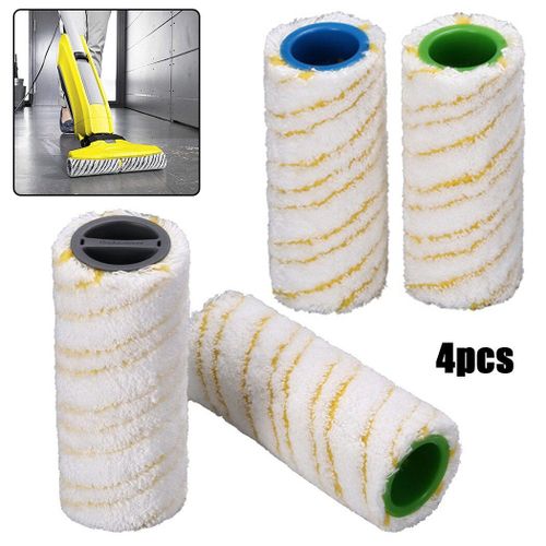 Kit de remplacement d'aspirateur Karcher FC 7, ensemble de rouleaux en pierre jaune, 4 pièces par lot, pour nettoyeur de sol dur
