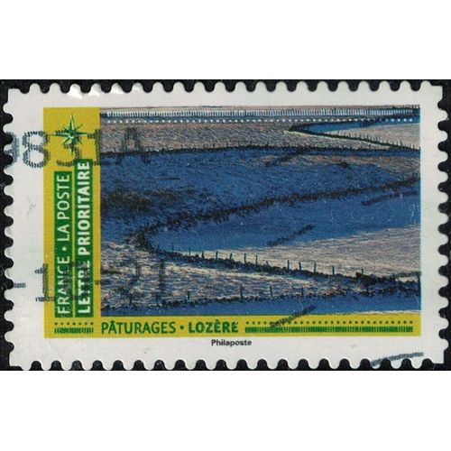 France 2021 Oblitéré Daté Used Mosaïque De Paysages Pâturages Lozère Y&t 1943 Su