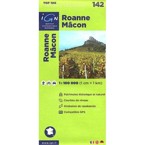Carte Ign N° 142 Roanne Mâcon