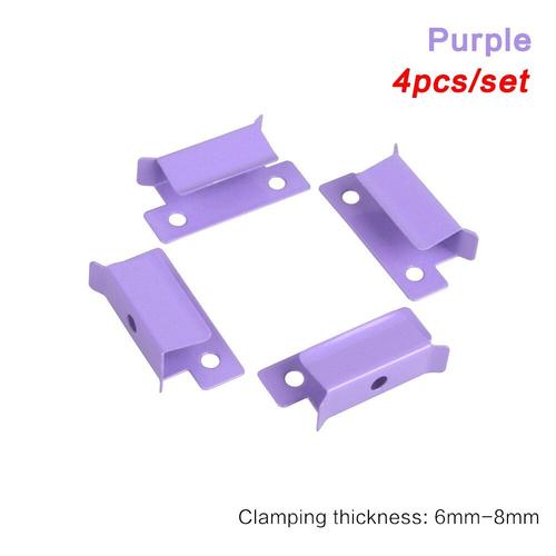 4pcs Purple Nipseyteko, plaque chauffante en acier inoxydable coloré