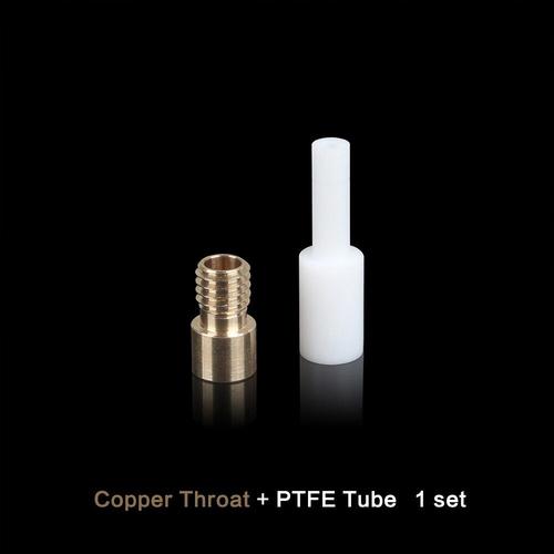2in1-2 Copper Nipseyteko 2 en 1 Hotend Heat Break, tube remplacement en téflon PTFE, gorge en cuivre et acier inoxydable
