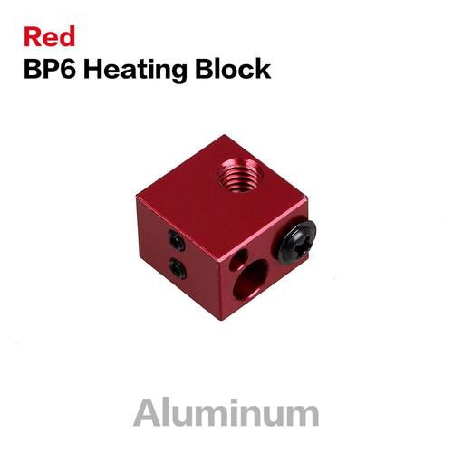 Red HB Silicone Sock Nipseyteko, bloc chauffant BP6 PT100, chaussettes en Silicone pour MK8 E3D V5 V6 Hotend extrudeuse Kit