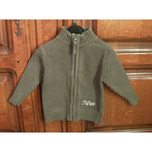 Gilet Kaki In Extenso - Taille 2 Ans