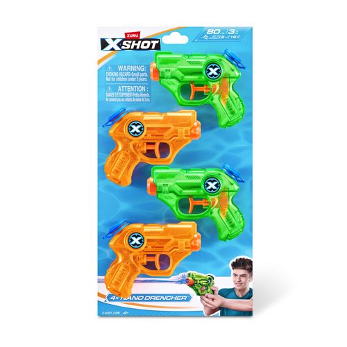 Xshot Xshot Water Warfare Nano Drencher Blaster (4 Pack)