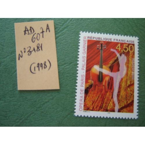 Ad 607 A // Timbre France Neuf 1998*N°3181"Opéra De Paris-Palais Garnier