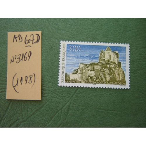 Ad 607 D // Timbre France Neuf 1998*N°3169" Château De Crussol ( Ardéche)