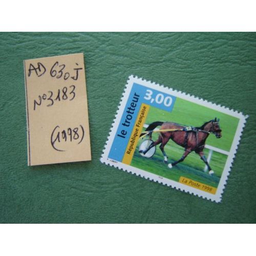 Ad 630 J// Timbre France Neuf 1998*N°3183" Cheval / Le Trotteur