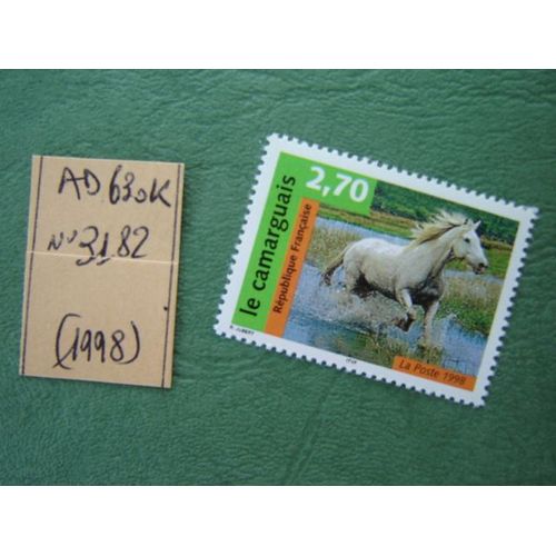 Ad 630 K// Timbre France Neuf 1998*N°3182" Cheval / Le Camarguais