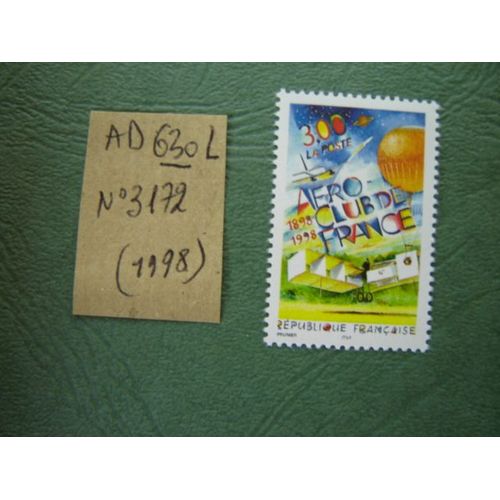Ad 630 L// Timbre France Neuf 1998*N°3172" Aéro-Club De France 1898/1998