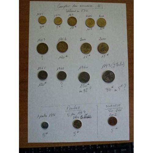 Lot De Pièces Françaises De 1960 À 2000
