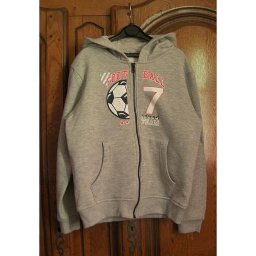 Sweat Gris In Extenso - 10 Ans