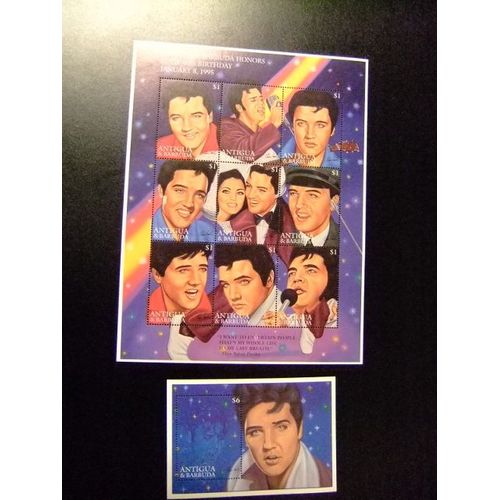 Antigua Barbuda 1995 Elvis 60 Birthday Yvert 1992 /2000 ** + Bloc 331 ** Mnh