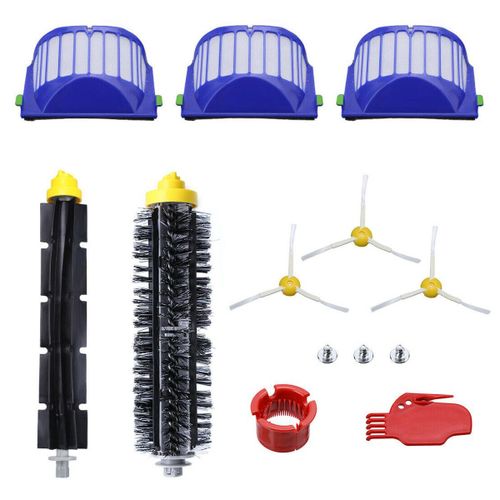 Brosse de nettoyage Flexible, brosse ronde/plate, batteur, outil de nettoyage pour les séries 680, 670 et 600, Kit de pièces de rechange pour filtres à vide