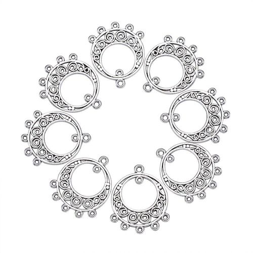 Composant De Lustre Dangle Antique, 200 Pièces, Connecteur De Lien Pour Boucles D'oreilles Et Colliers, Accessoires Pour Fabrication, Bijoux À Bricoler Soi Même Pièces