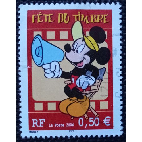 France 2004 Timbre Oblitéré Yt 3641 - Cachet Rond - Fête Du Timbre, Mickey