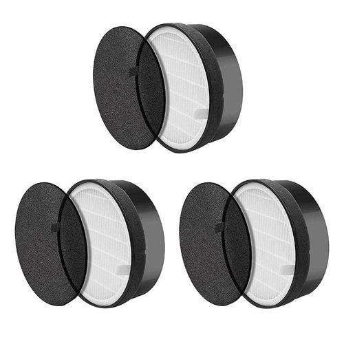 Filtre en 3 pièces pour purificateur d'air Levoit, Kit de filtres HEPA et charbon actif