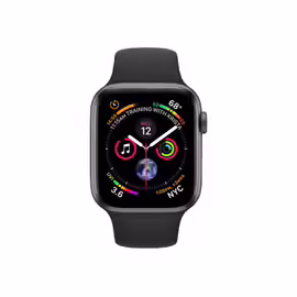 Apple Watch Series (GPS) Boîtier 44 mm Aluminium Gris avec Bracelet  Sport Noir