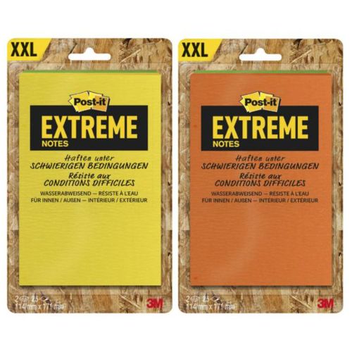 Post-It Extreme Notes Xxl 0638060276495 Aide Memoire Bricolage Jardin Mecanique Chantier Resiste A L'eau Bloc Notes Comasound Kartel Csk Online