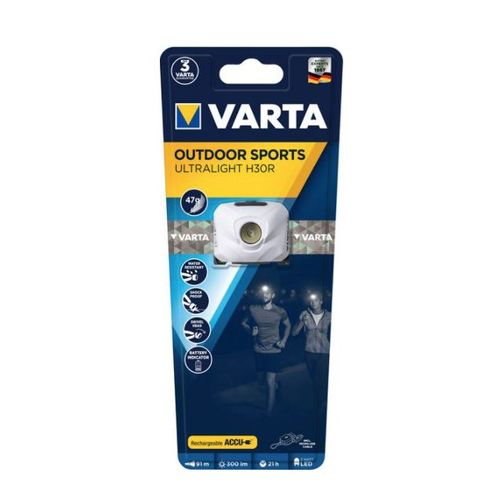 Varta Outdoor Sport Ultralight H30r 4008496996957 Rechargeable Lampe Frontale Torche Waterproof Course Chasse Peche Rando Camping Speleo Montagne Velo Brico Led Lecture Comasound Kartel Csk Online