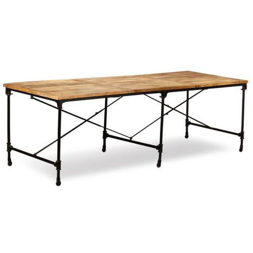 Vidaxl Table De Salle À Manger Bois De Manguier Massif 240 Cm