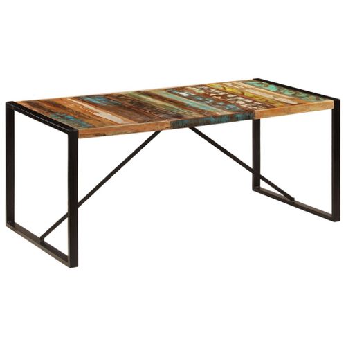 Vidaxl Table De Salle À Manger 180x90x75 Cm Bois De Récupération