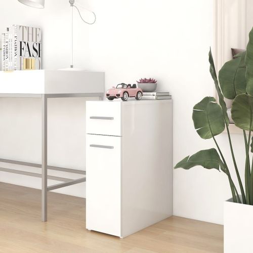 Vidaxl Armoire D'apothicaire Blanc 20x45,5x60 Cm Bois D’Ingénierie
