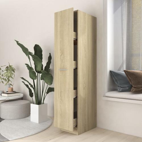 Vidaxl Armoire D'apothicaire Chêne Sonoma 30x42,5x150 Cm Aggloméré