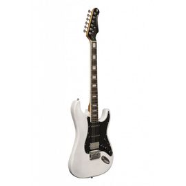 Stagg Ses-60 Whb - Guitare Électrique - Corps En Aulne Massif - Blanche